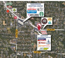 6805-6835 Cantrell Rd, Little Rock, AR - Vue aérienne vue de carte