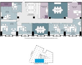 1025 Connecticut Ave NW, Washington, DC à louer Plan d’étage– Image 1 sur 1