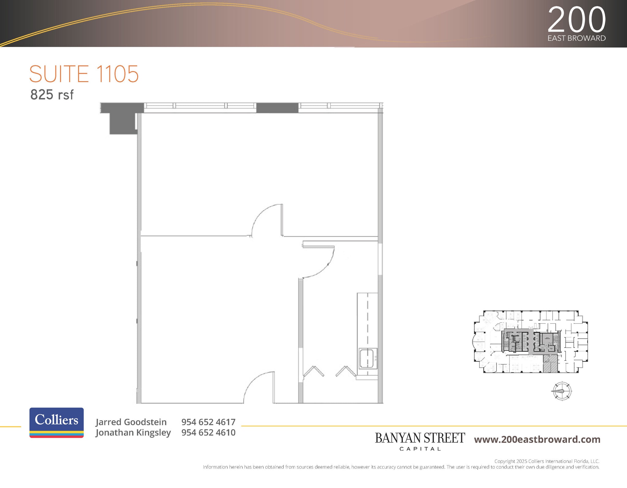 200 E Broward Blvd, Fort Lauderdale, FL à louer Plan d’étage– Image 1 sur 2
