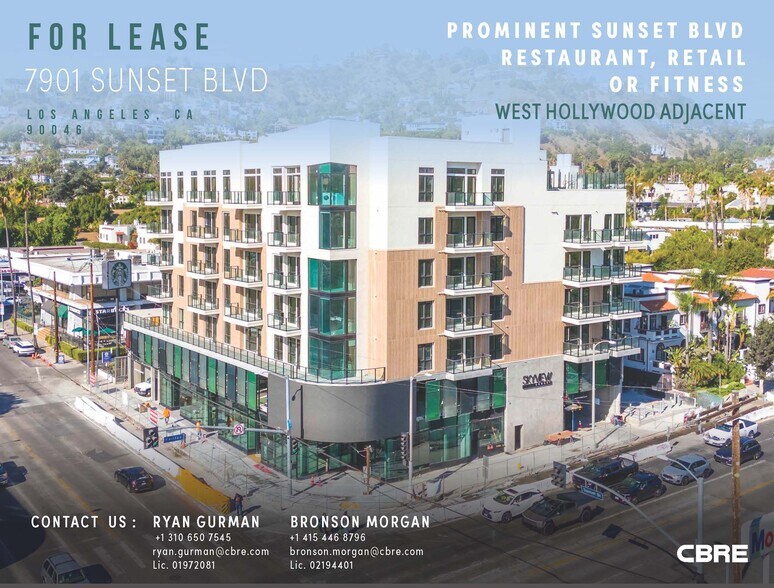 7901 W Sunset Blvd, Los Angeles, CA à louer - Photo de l’immeuble – Image 1 sur 10