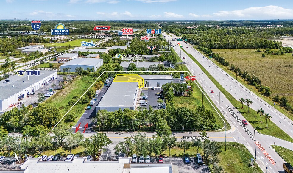 13850 Treeline Ave S, Fort Myers, FL à louer - Aérien – Image 3 sur 9