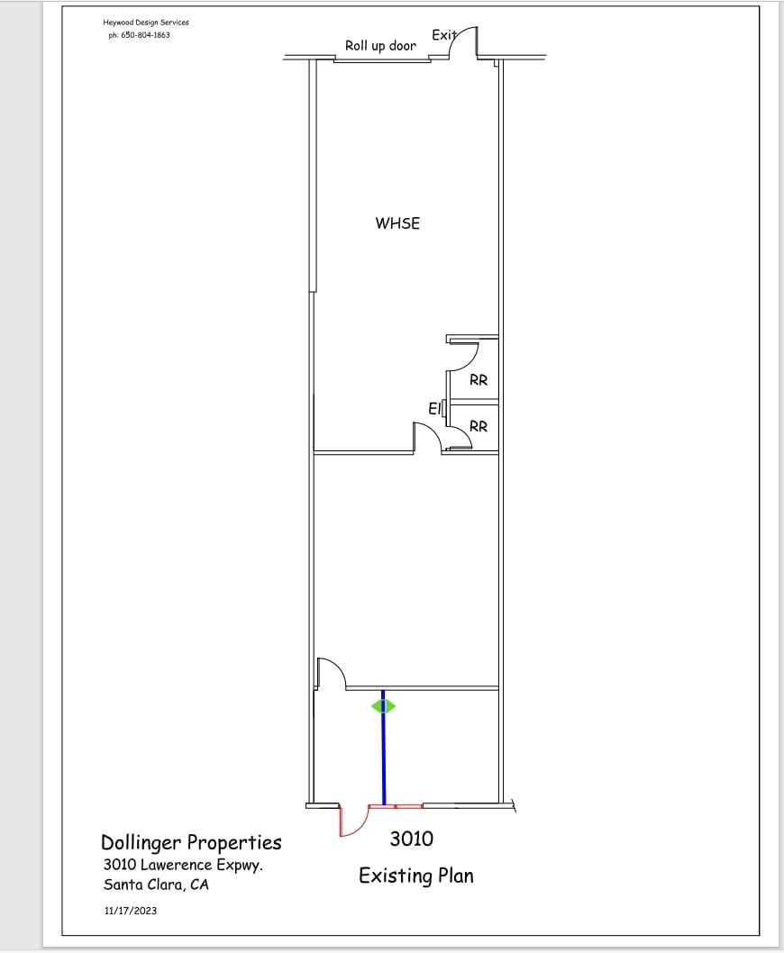 3000-3016 Lawrence Expy, Santa Clara, CA à louer Plan d’étage– Image 1 sur 1