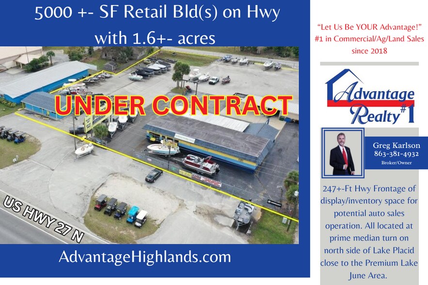 1130 US Highway 27 N, Lake Placid, FL à vendre - Photo de l’immeuble – Image 1 sur 18