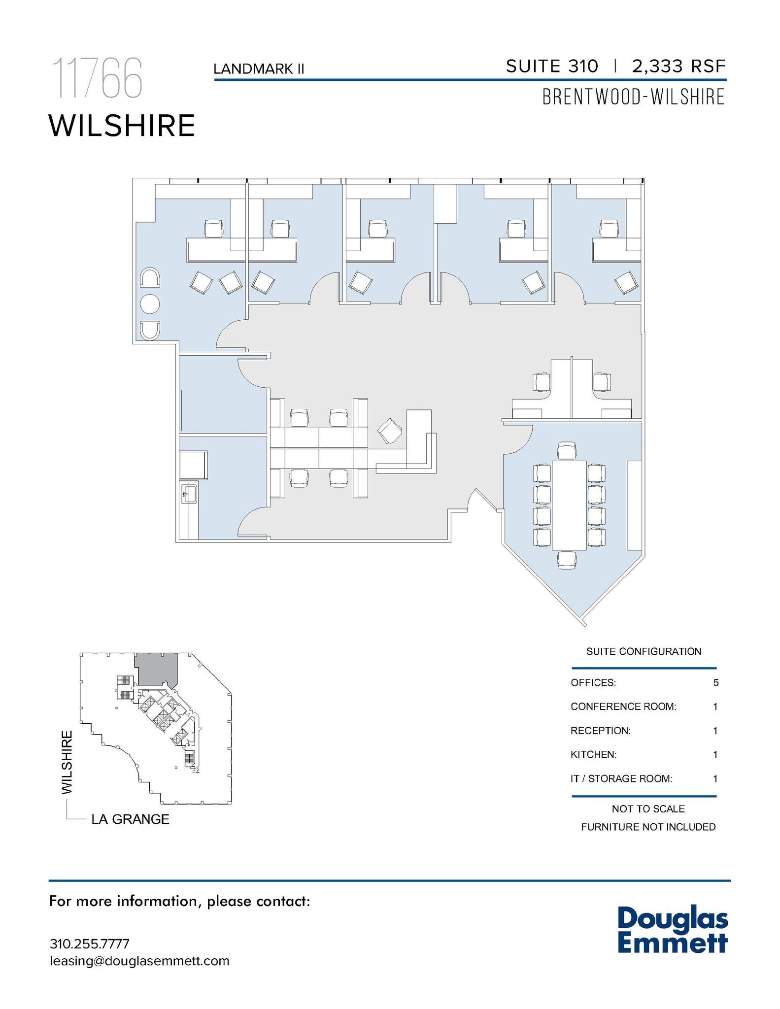 11766 Wilshire Blvd, Los Angeles, CA à louer Plan d’étage– Image 1 sur 1