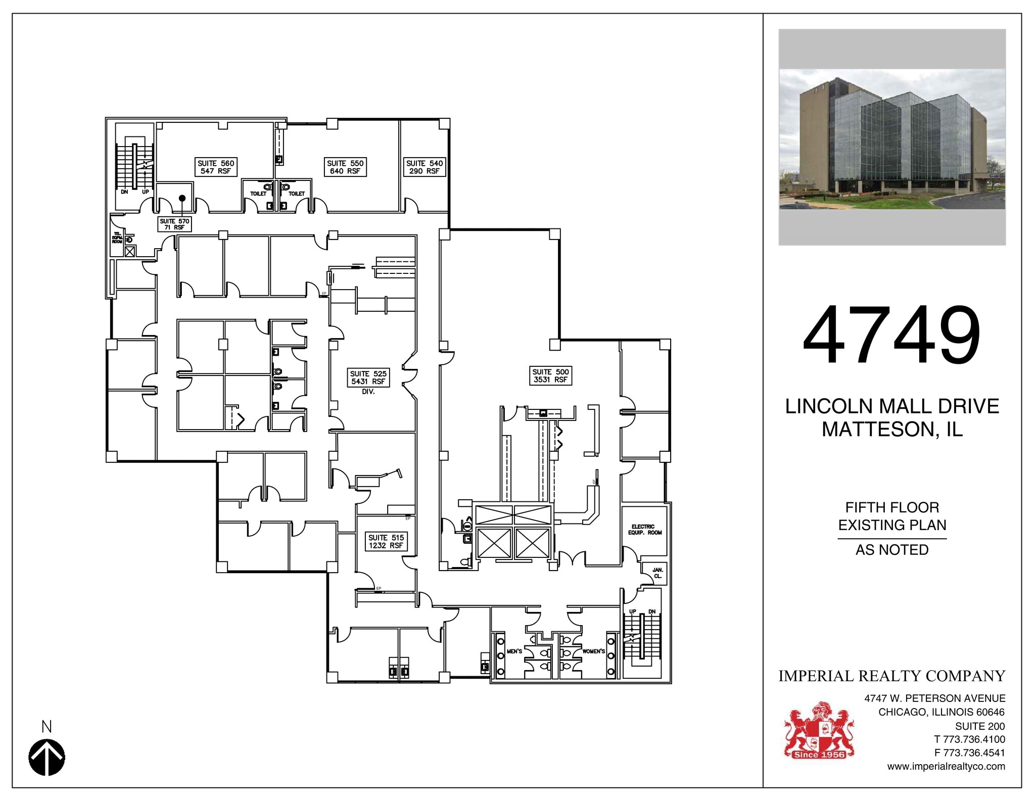 4749 Lincoln Mall Dr, Matteson, IL à louer Plan de site– Image 1 sur 1