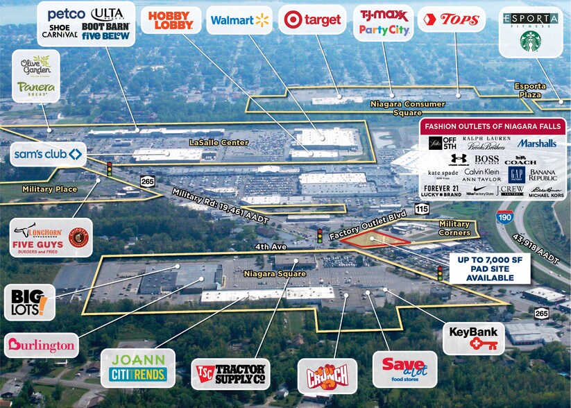 2250 Fashion Outlet Blvd, Niagara Falls, NY à louer - Aérien – Image 2 sur 2