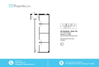 441 S State Road 7, Margate, FL à louer Plan d’étage– Image 1 sur 1