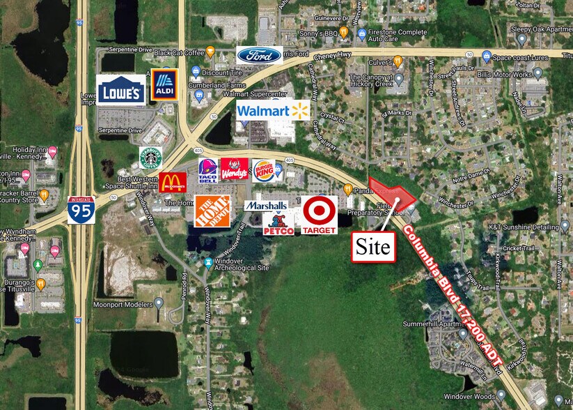 2960 Columbia blvd, Titusville, FL à vendre - Aérien – Image 1 sur 2
