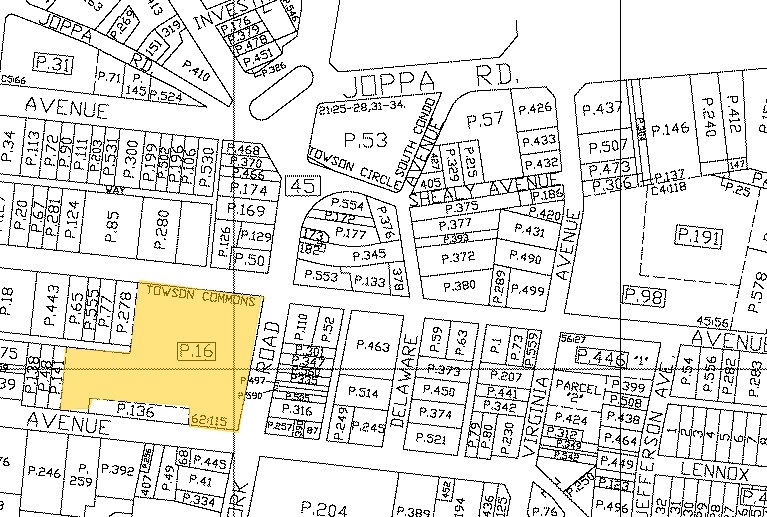 1 W Pennsylvania Ave, Towson, MD à louer - Plan cadastral – Image 2 sur 13