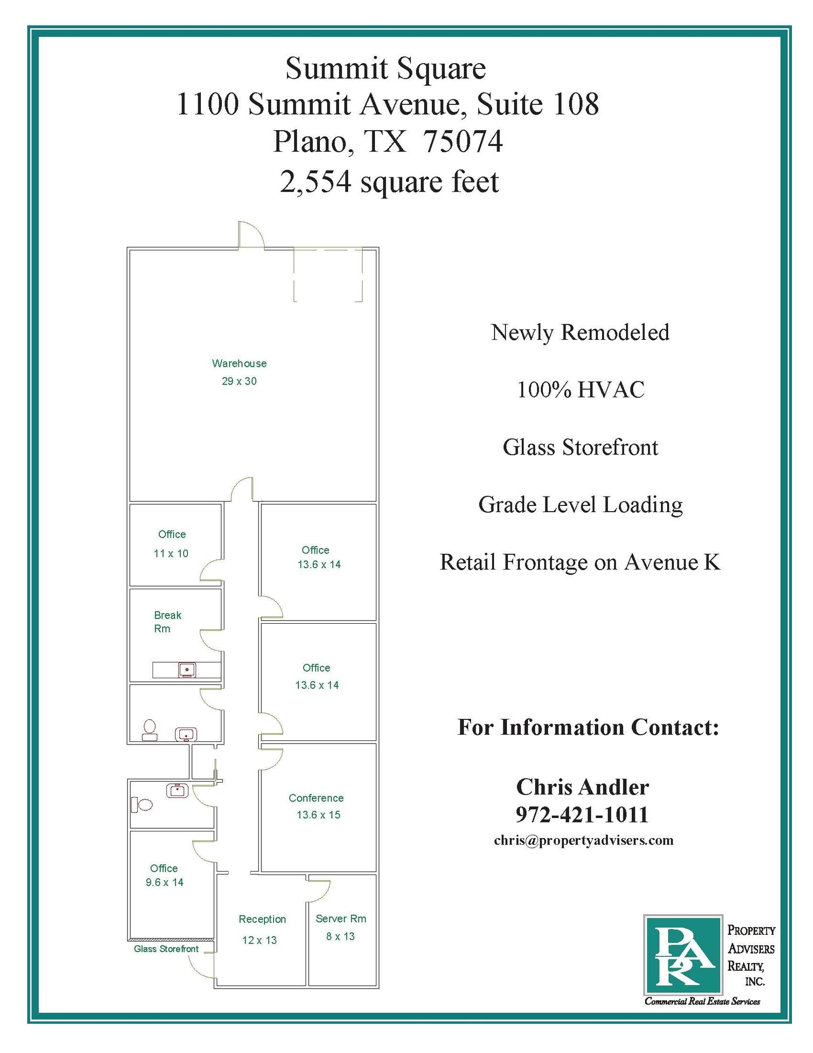 1100 Summit Ave, Plano, TX à louer Plan d’étage– Image 1 sur 1