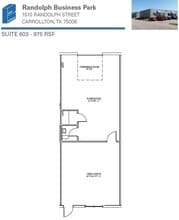 1510 Randolph St, Carrollton, TX à louer Plan d’étage– Image 1 sur 1