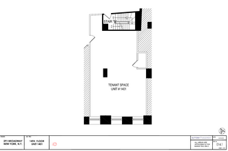 291 Broadway, New York, NY à louer Plan d’étage– Image 1 sur 2