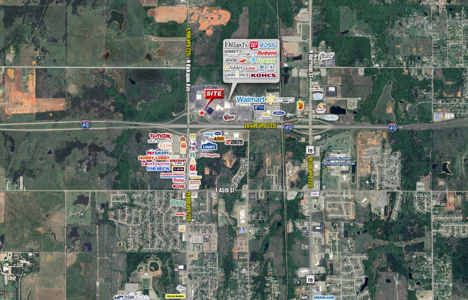 500 Shawnee Mall Dr, Shawnee, OK à louer - Aérien – Image 3 sur 7