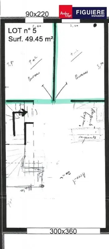 606 Avenue Du Général De Gaulle, Simiane-Collongue à louer Plan d’étage– Image 1 sur 9
