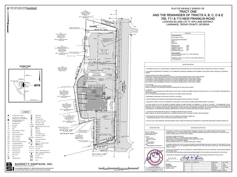 709 New Franklin Rd / US Hwy 27, Lagrange, GA à vendre - Plan cadastral – Image 2 sur 2