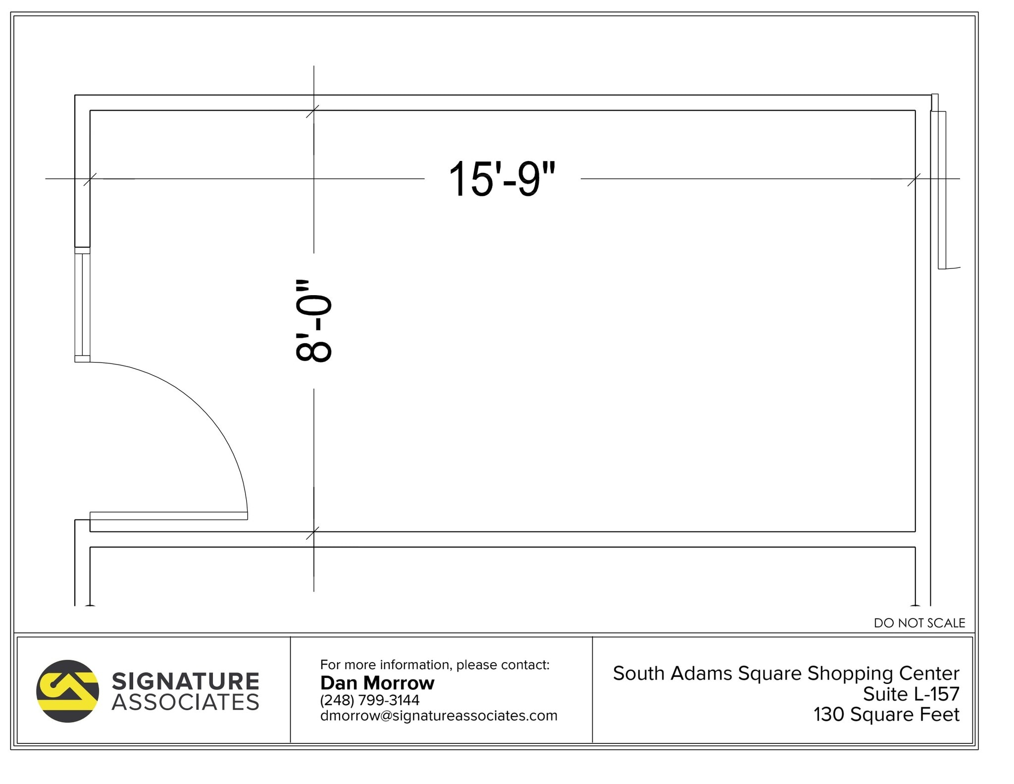 725 S Adams Rd, Birmingham, MI à louer Plan d’étage– Image 1 sur 1