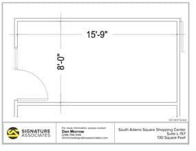 725 S Adams Rd, Birmingham, MI à louer Plan d’étage– Image 1 sur 1