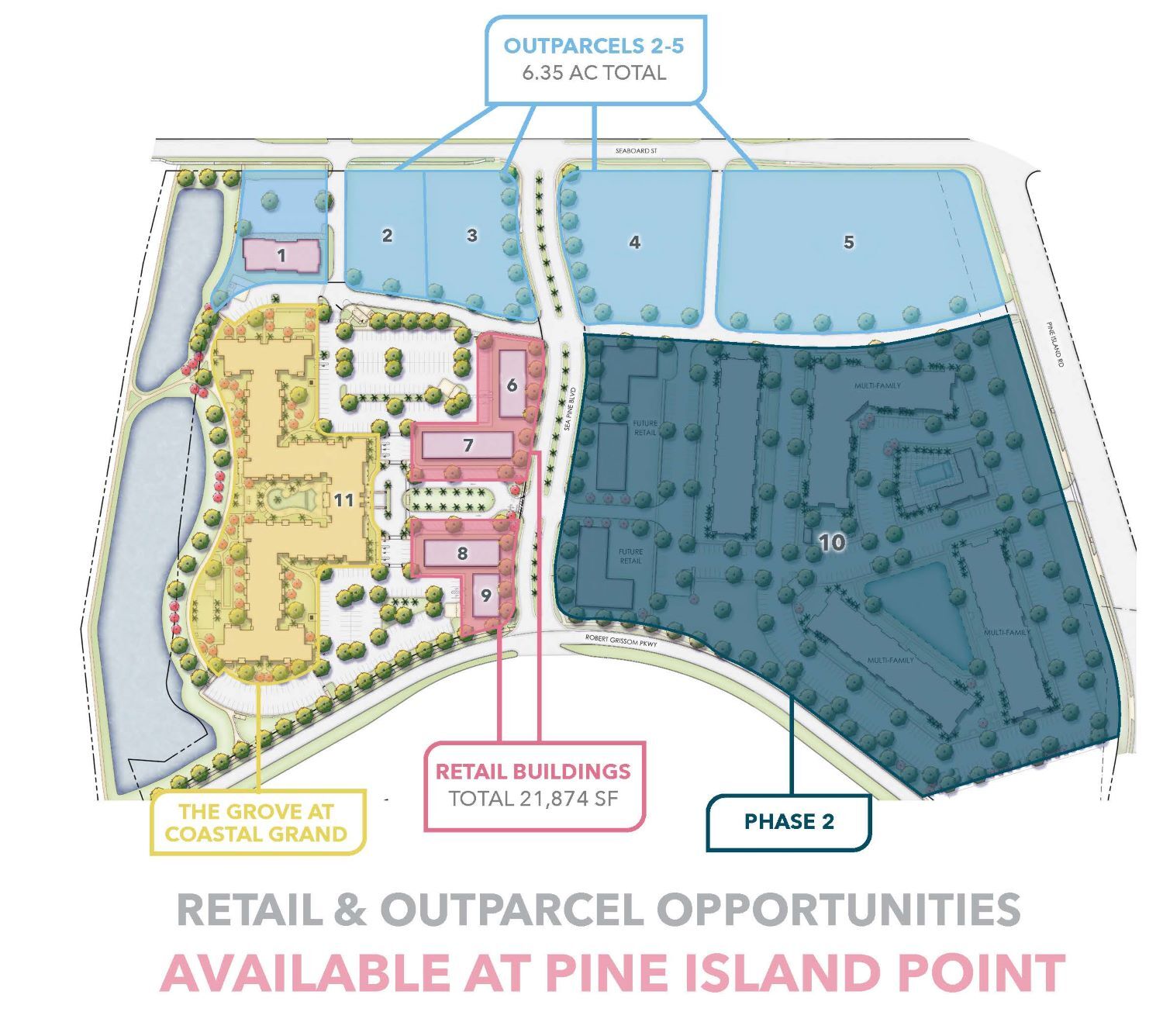 Pine Island Point - Outparcels portefeuille de 4 biens à vendre sur LoopNet.fr Photo principale– Image 1 sur 4