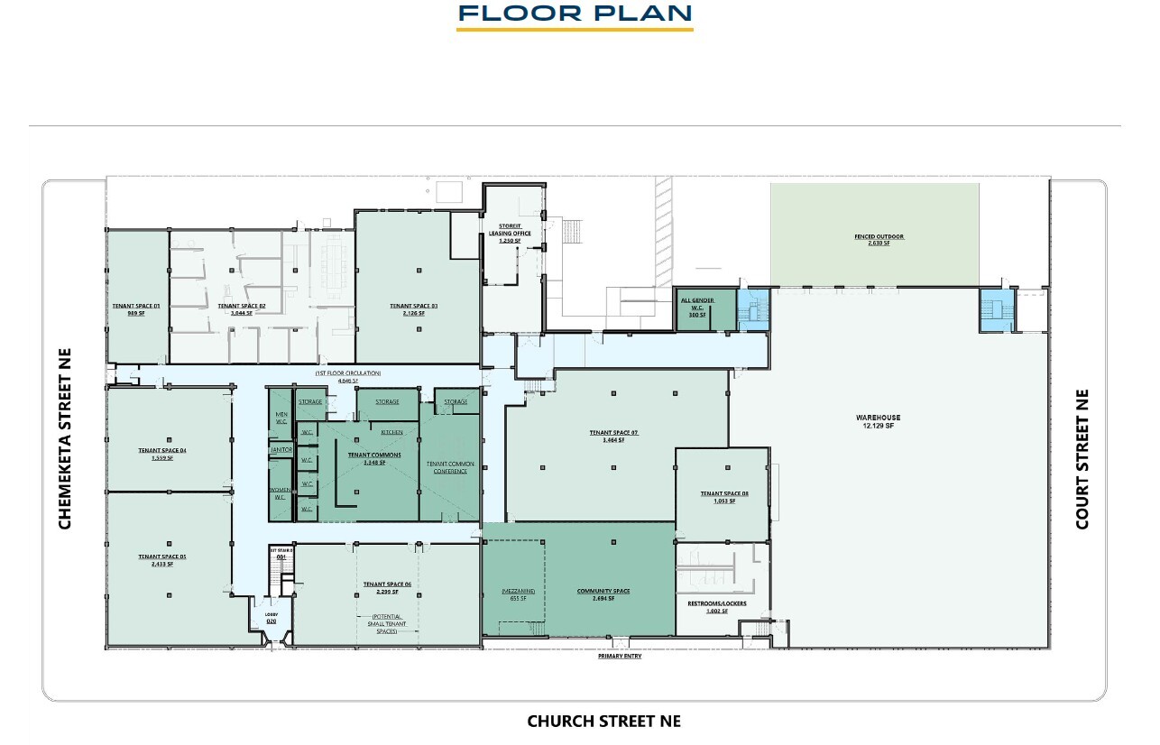 280 Church St NE, Salem, OR à louer Plan de site– Image 1 sur 4