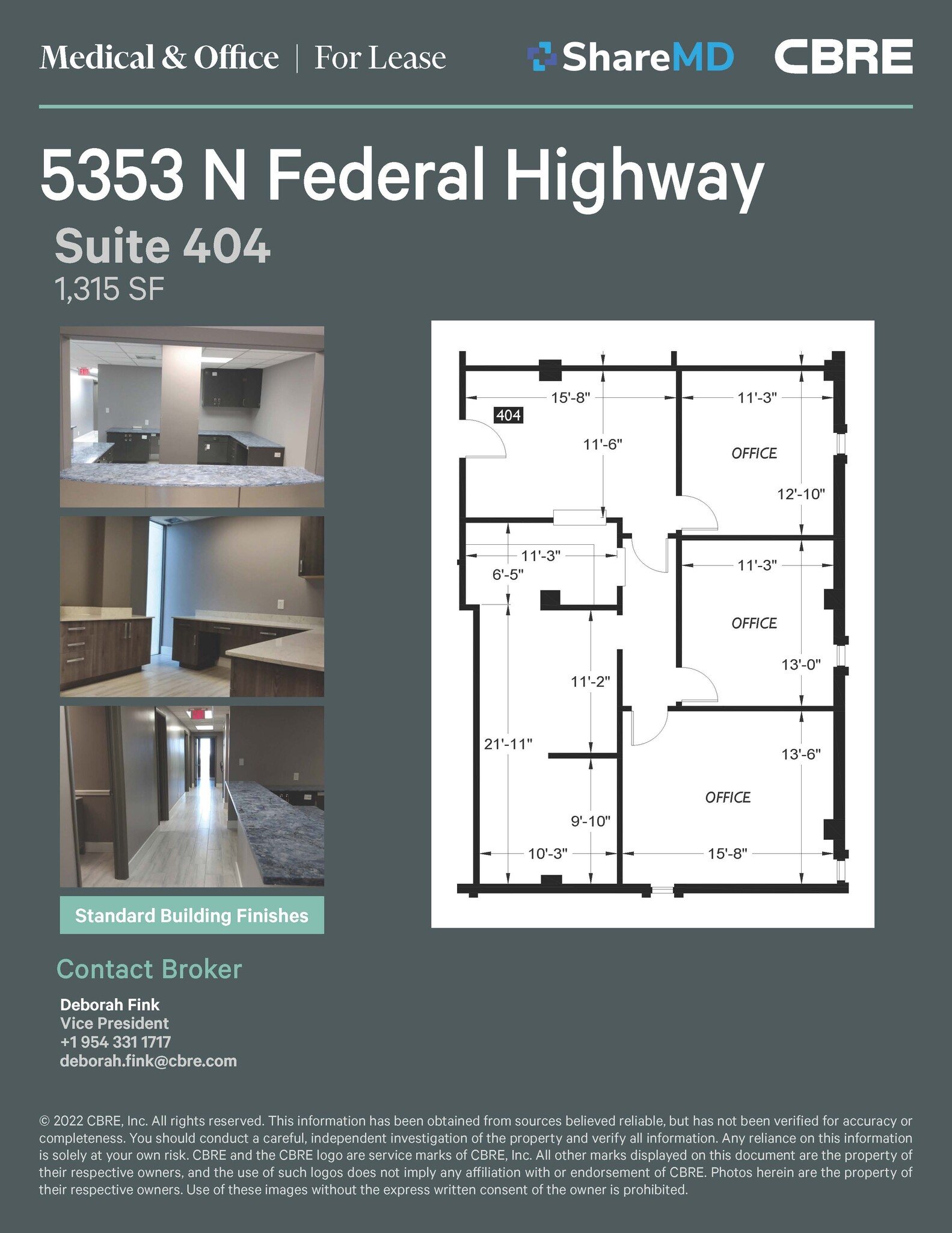 5353 N Federal Hwy, Fort Lauderdale, FL à louer Plan d’étage– Image 1 sur 5