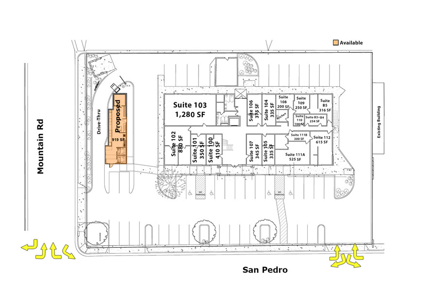 1330 San Pedro Blvd NE, Albuquerque, NM à louer - Plan de site – Image 2 sur 8