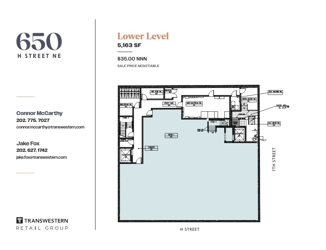 650 H St NE, Washington, DC à louer Plan d’étage– Image 1 sur 1