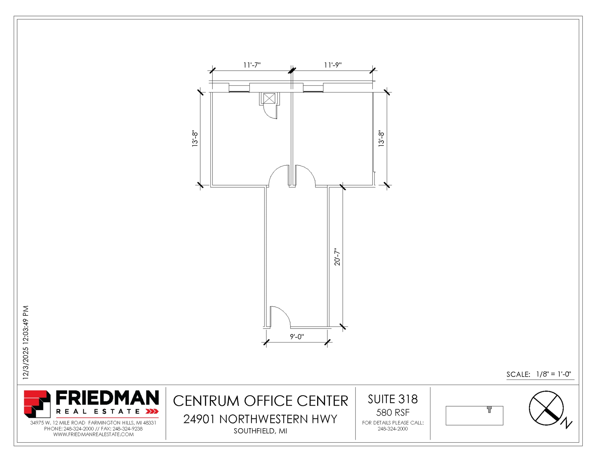 24901 Northwestern Hwy, Southfield, MI à louer Plan d’étage– Image 1 sur 1