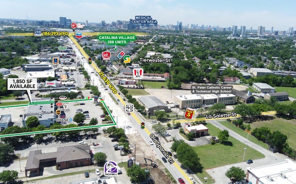 3636 Old Spanish Trl, Houston, TX à louer - Aérien – Image 2 sur 4