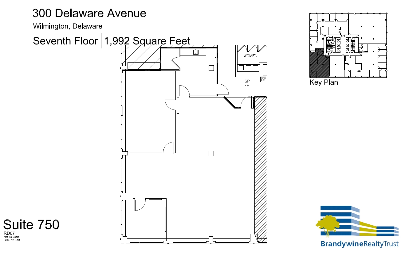 300 Delaware Ave, Wilmington, DE à louer Plan d’étage– Image 1 sur 1