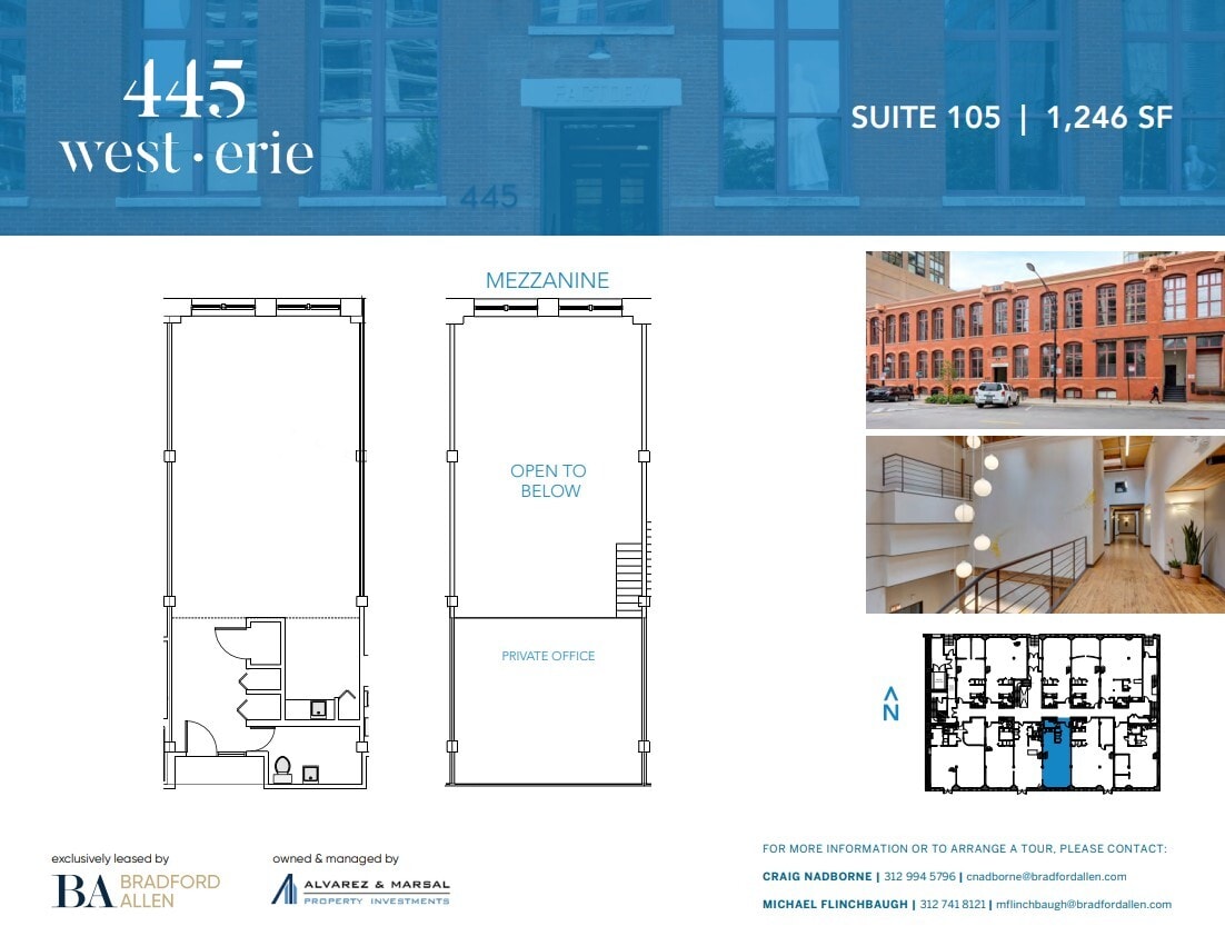 445 W Erie St, Chicago, IL à louer Plan d’étage– Image 1 sur 4
