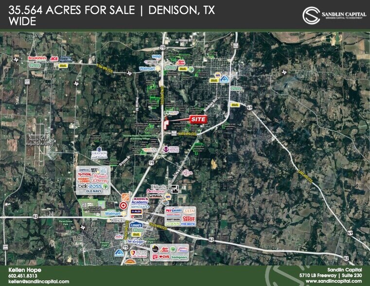 NEQ Eisenhower Parkway & US 75, Denison, TX à vendre - Aérien – Image 3 sur 4