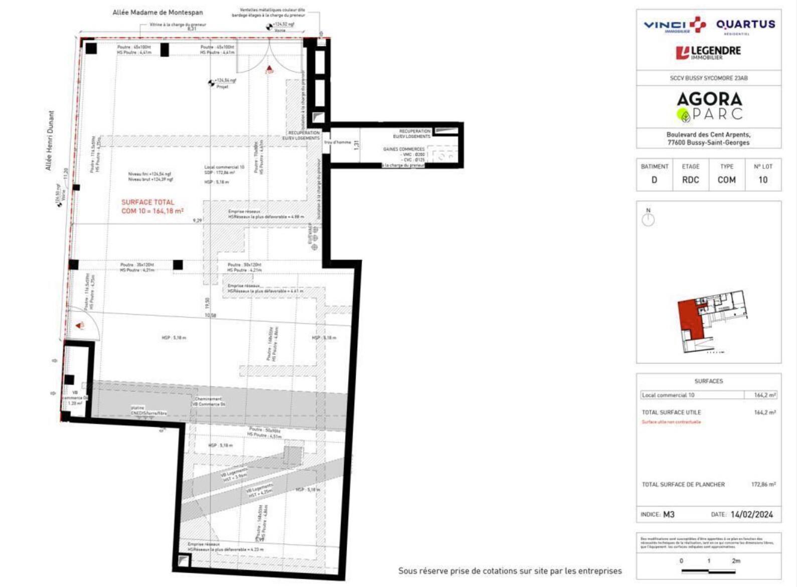 Local commercial dans Bussy-Saint-Georges à louer Plan de site– Image 1 sur 2