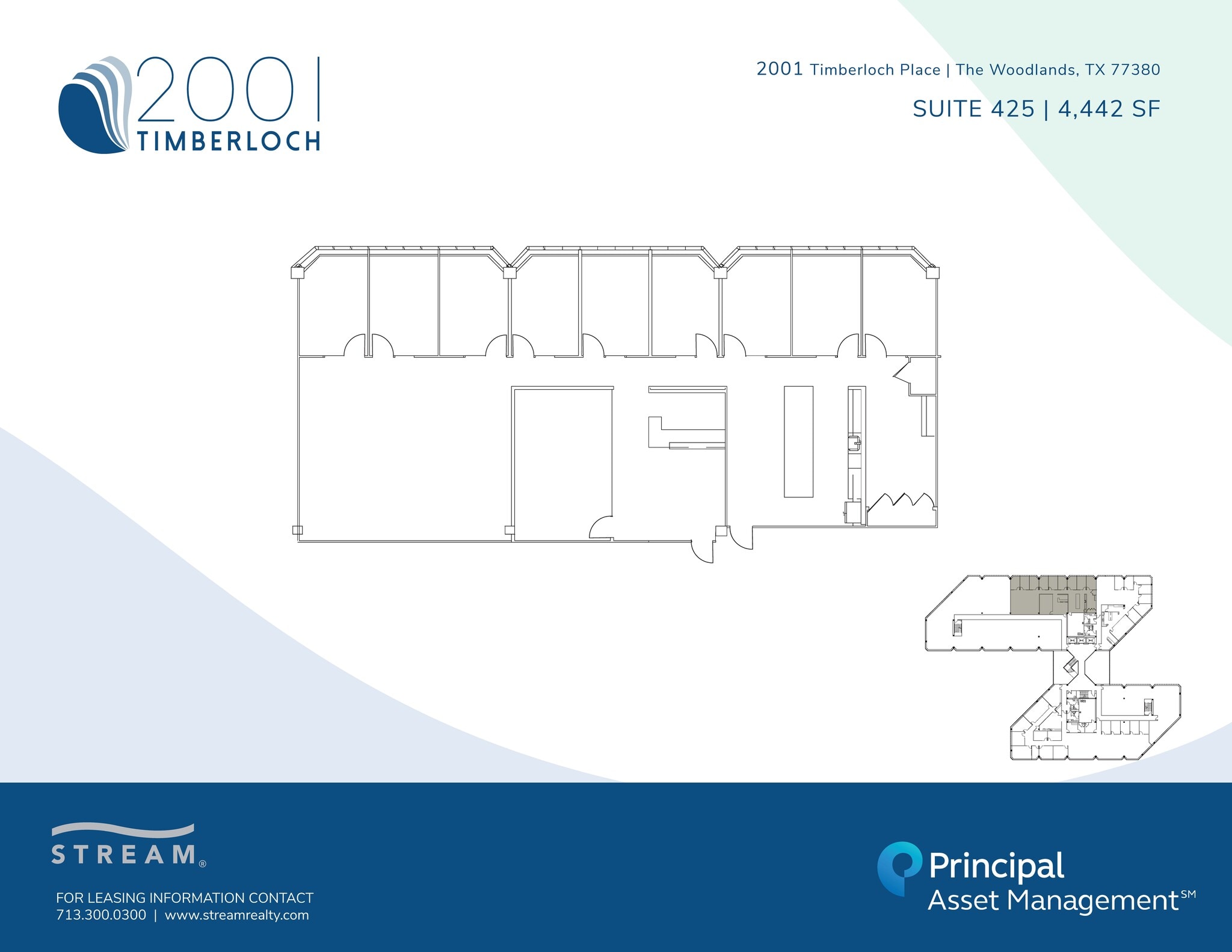 2001 Timberloch, The Woodlands, TX à louer Plan d’étage– Image 1 sur 1