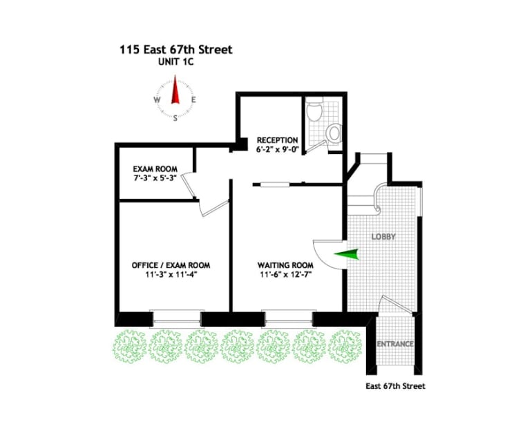 115 E 67th St, New York, NY 10065 - Lot 1C -  - Plan d’étage - Image 1 of 4