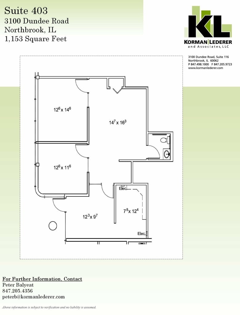 3100 Dundee Rd, Northbrook, IL à louer Plan d’étage– Image 1 sur 1