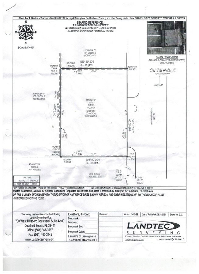 1800-1812 SW 7th Ave, Pompano Beach, FL 33060 - Lot 1812 - - Plan d’étage - Image 1 of 9