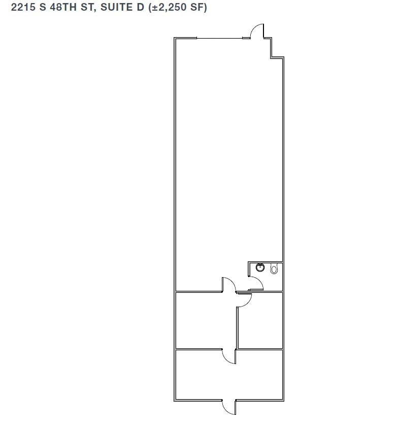 2105 S 48th St, Tempe, AZ à louer Plan d’étage– Image 1 sur 1