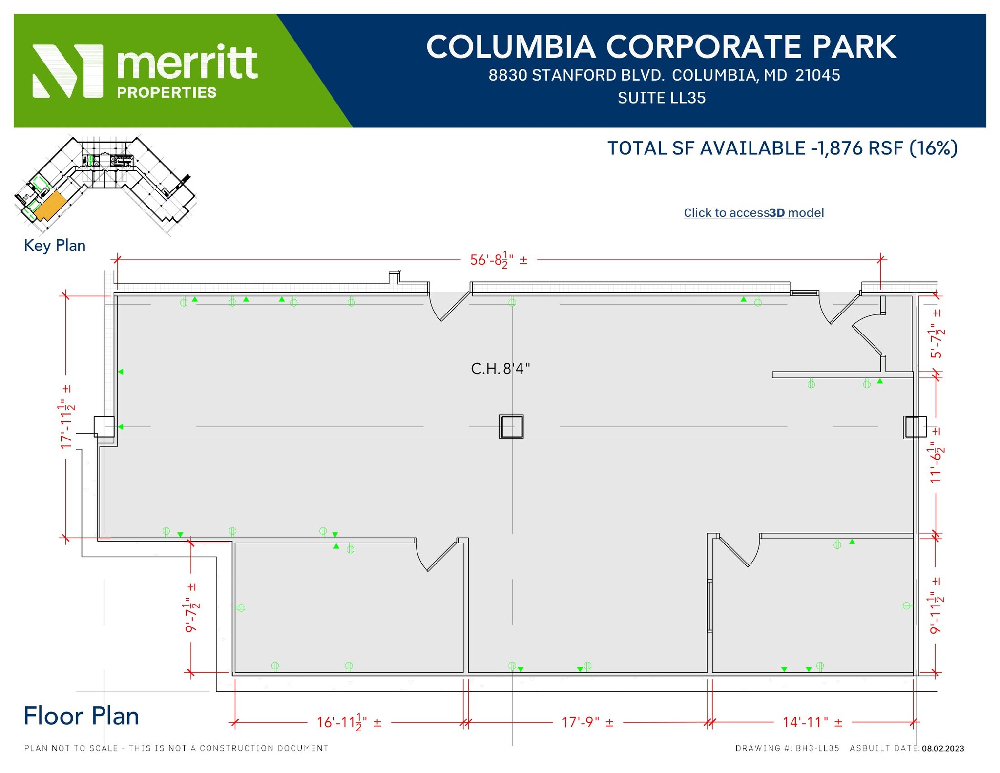 8830 Stanford Blvd, Columbia, MD à louer Plan d’étage– Image 1 sur 1