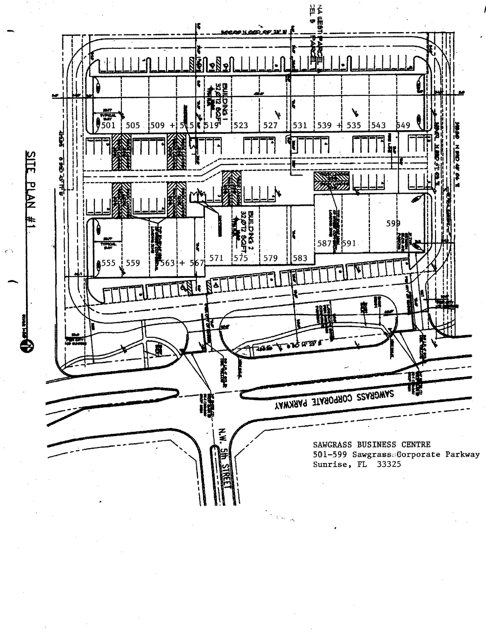 501 - 599 Sawgrass Corporate Parkway, Sunrise, FL à louer Plan de site– Image 1 sur 6