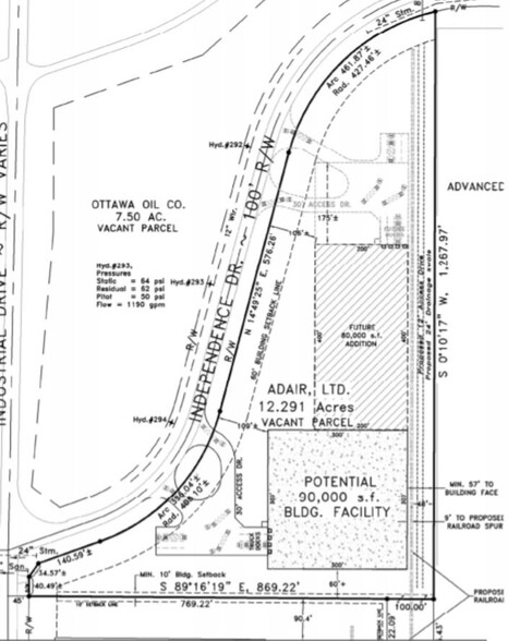 Independence Drive, Napoleon, OH à vendre - Plan de site – Image 1 sur 1