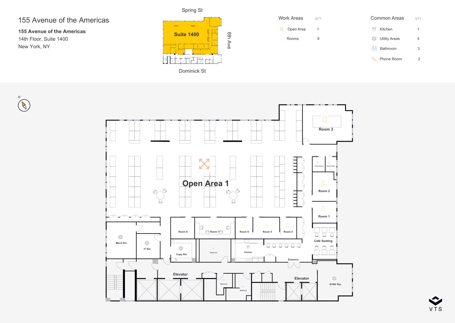 155 Avenue of the Americas, New York, NY à louer Plan d’étage– Image 1 sur 13