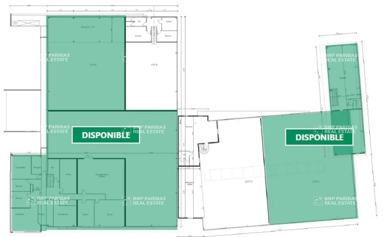 Local d’activités dans Serris à louer Plan d’étage– Image 1 sur 2