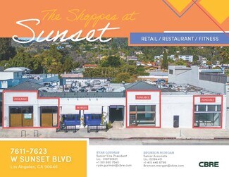Plus de détails pour 7611-7623 W Sunset Blvd, Los Angeles, CA - Local commercial à louer