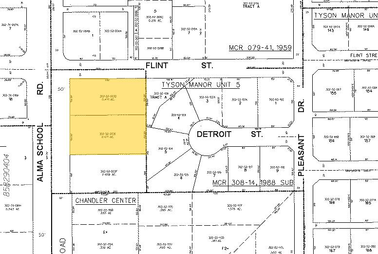 325 N Alma School Rd, Chandler, AZ à louer - Plan cadastral – Image 2 sur 3