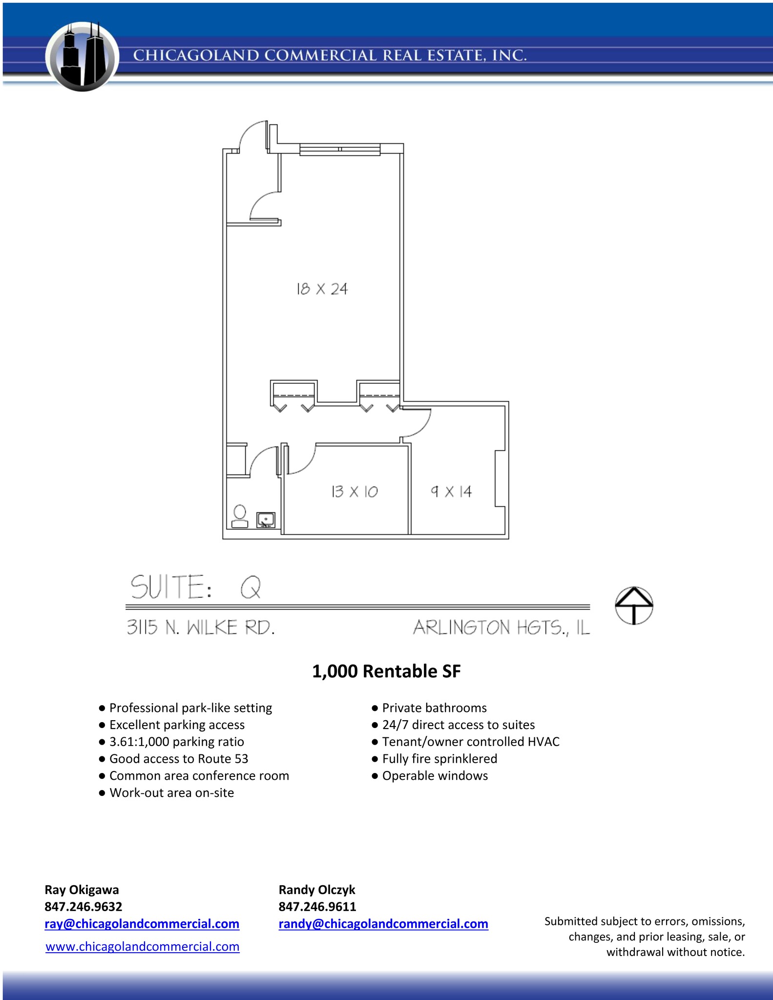 3115 N Wilke Rd, Arlington Heights, IL à louer Plan de site– Image 1 sur 10