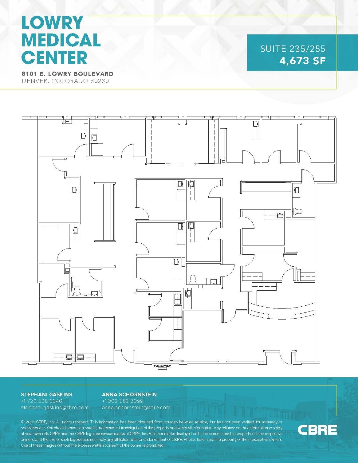 8101 E Lowry Blvd, Denver, CO à louer Plan d’étage– Image 1 sur 1