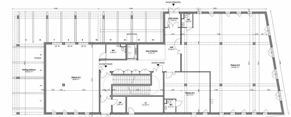 Bureau dans Rouen à vendre - Plan d’étage – Image 3 sur 6