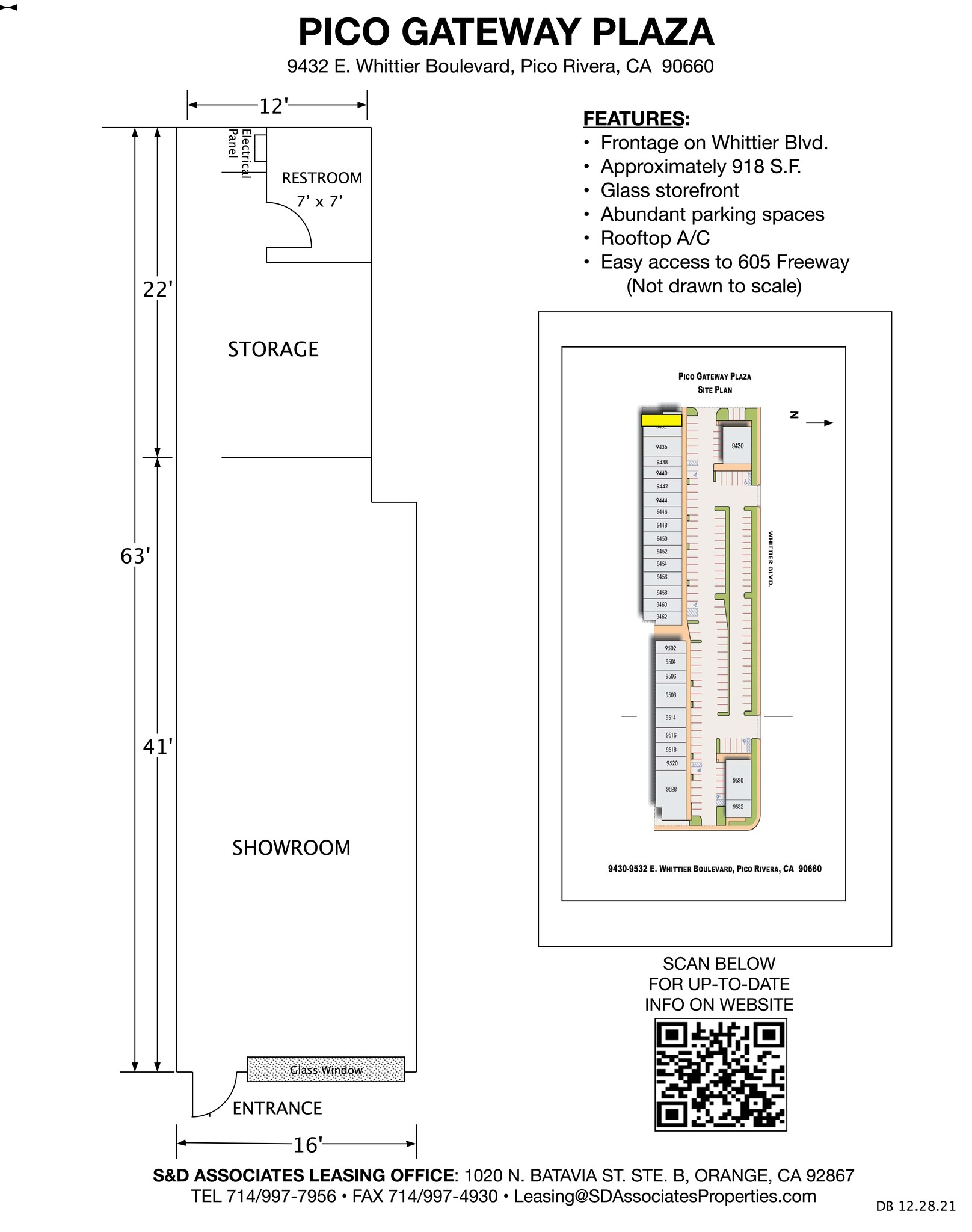 9432-9532 Whittier Blvd, Pico Rivera, CA à louer Plan de site– Image 1 sur 5