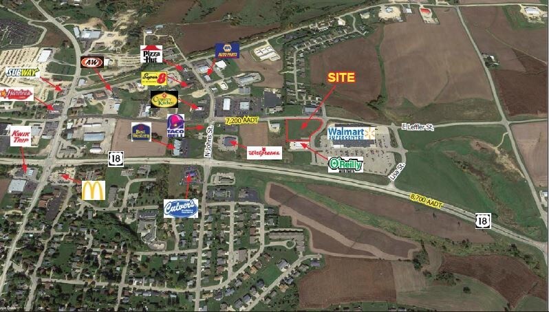 601 E Leffler St, Dodgeville, WI à vendre - Aérien – Image 1 sur 3