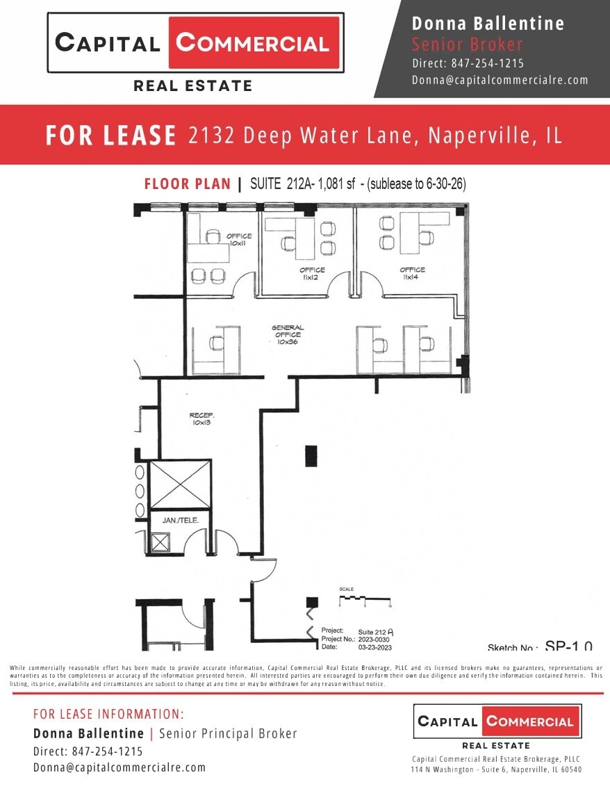 2132 Deep Water Ln, Naperville, IL à louer Plan d’étage– Image 1 sur 1